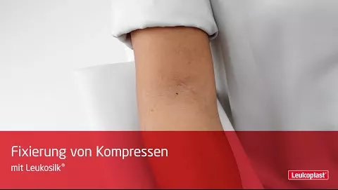 Video over LEUKOSILK 1,25 cmx5 m, 1 stuk
