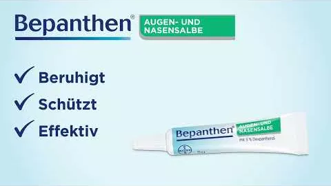 Video over BEPANTHEN Oog- en neuszalf, 10 g