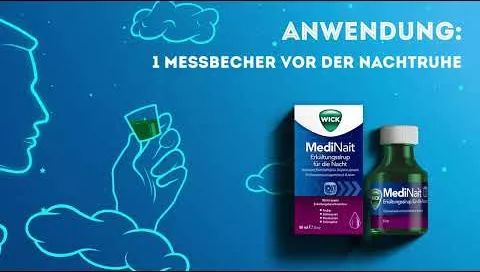 Video over WICK MediNait koud sap, 180 ml