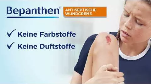 Video over BEPANTHEN antiseptische wondcrème, 20 g