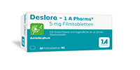 DESLORA-1A Pharma 5 mg Filmomhulde Tabletten, 100 Capsules