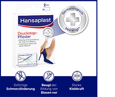 HANSAPLAST Drukstop transparant, beschermpad, 2 stuks