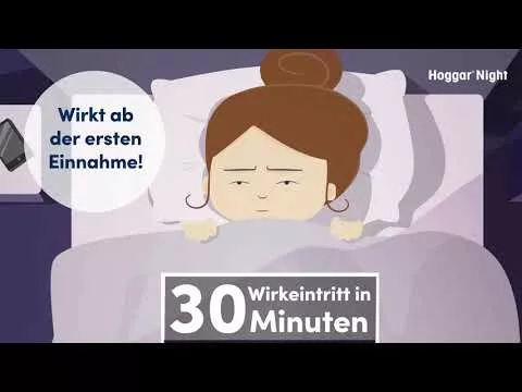 Video over Hoggar Night 25 mg doxylamine slaaptabletten, 20 stuks