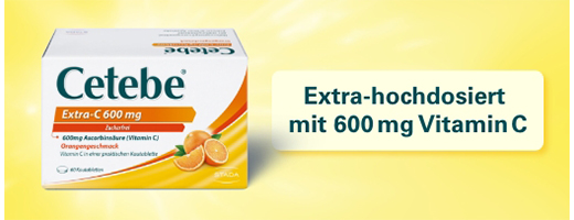 CETEBE Extra-C 600 mg Kauwtabletten, 60 stuks
