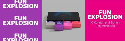 DUREX Fun Explosion Condooms Mix van 4 soorten, 40 stuks