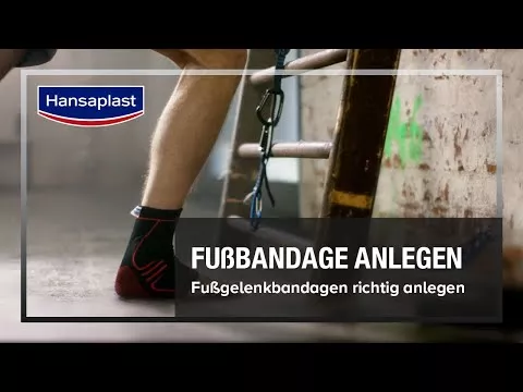 Video over Hansaplast Sport enkelbandage maat L/XL, 1 stuk