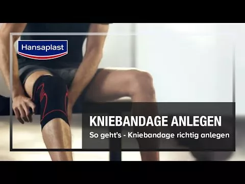 Video over Hansaplast Sport kniebandage maat L/XL, 1 stuk
