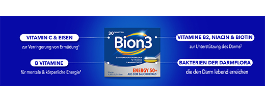 BION3 50+ Energietabletten, 90 st