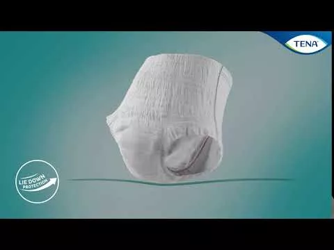 Video over TENA Broekje night super L wegwerpbroekjes voor incontinentie, 10 stuks