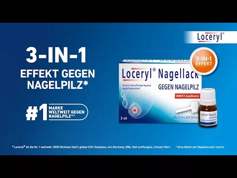 Video over Loceryl nagellak tegen nagelschimmel DIREKT-applicator, 1,25 ml