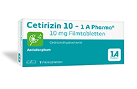 CETIRIZIN 10-1A Farma filmomhulde tabletten, 100 st