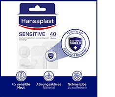 HANSAPLAST Hypoallergene pleisterstrips voor gevoelige huid, 40 stuks