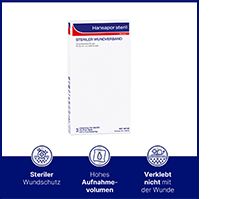 HANSAPOR steriel wondverband 10x20 cm, 3 stuks