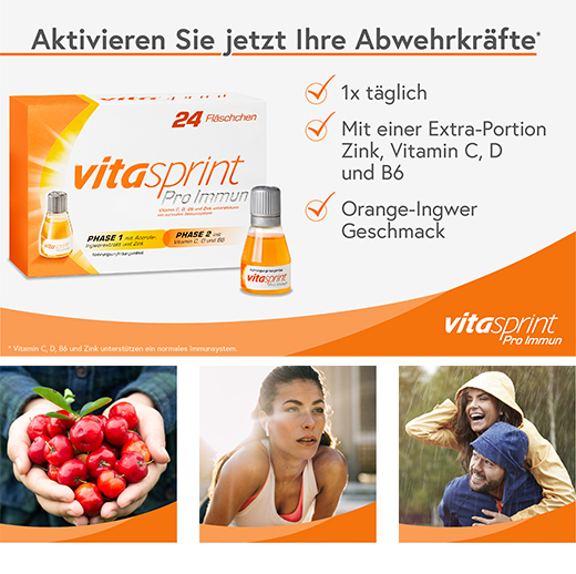 VITASPRINT Pro Immuun Drinkflacon, 8 stuks
