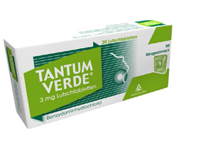 TANTUM VERDE 3 mg zuigtabletten met muntsmaak, 20 stuks