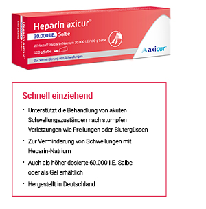 HEPARIN AXICUR 30.000 I.U. zalf, 100 g