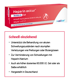HEPARIN AXICUR 30.000 I.U. gel, 100 g