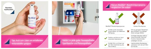 MEDIGEL Wondreinigingsspray, 50 ml