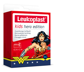 LEUKOPLAST kinderpleister held Wonder Woman 6 cmx1m, 1 stuk