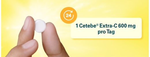 CETEBE Extra-C 600 mg Kauwtabletten, 60 stuks