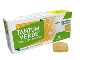 TANTUM VERDE 3 mg zuigtabletten met sinaasappel-honingsmaak, 20 stuks