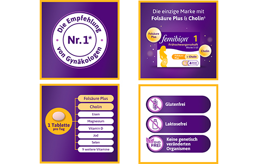 FEMIBION 1 Zwangerschapstabletten, 28 stuks