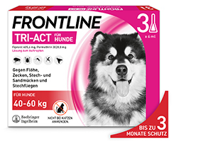 FRONTLINE Tri-Act druppeloplossing voor honden 40-60kg, 3 st