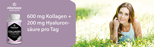 COLLAGEN 300 mg+Hyaluron 100 mg capsules met hoge dosering, 60 st