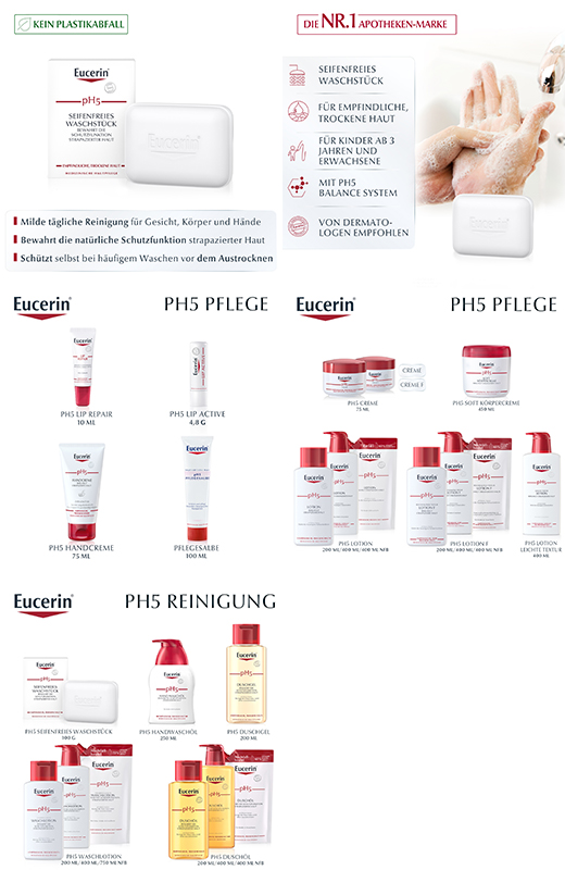 EUCERIN pH5 zeepvrije wash stuk gevoelige huid, 100 g
