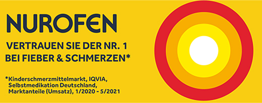 NUROFEN Junior Koorts- en pijnsap Aardbei 40 mg/ml, 100 ml