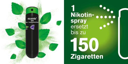 NICORETTE Mintspray 1 mg/spuitzakje, 2 stuks
