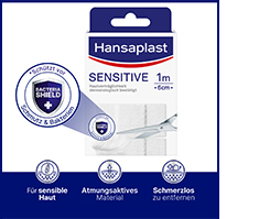 HANSAPLAST Gevoelig gips hypoallergeen 6 cmx1 m, 1 st
