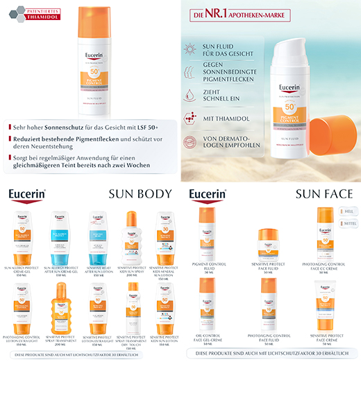 EUCERIN Zonnevloeistof Pigmentcontrole LSF 50+, 50 ml