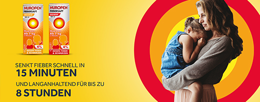 NUROFEN Junior Koorts- en pijnsap Aardbei 40 mg/ml, 100 ml