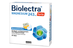 BIOLECTRA Magnesium 243 mg forte Orange Effervescent Tab, 20 st