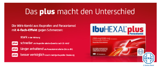 IBUHEXAL plus paracetamol 200 mg/500 mg filmomhulde tabletten, 20 st