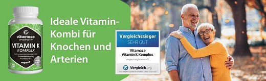 VITAMIN K1+K2 complex hooggedoseerde veganistische capsules, 120 stuks