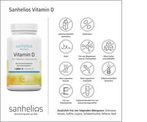 SANHELIOS Vitamine D 1000 I.U. tabletten, 365 st