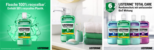 LISTERINE Total Care Tandvleesbescherming Mondwater, 600 ml