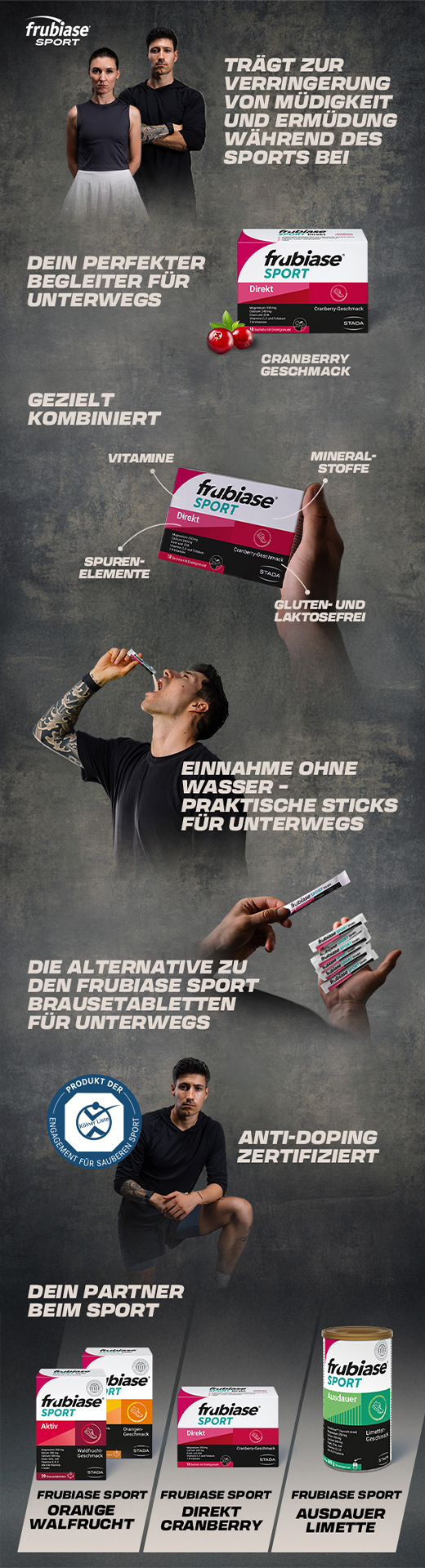 FRUBIASE SPORT Directe korrels, 18 stuks