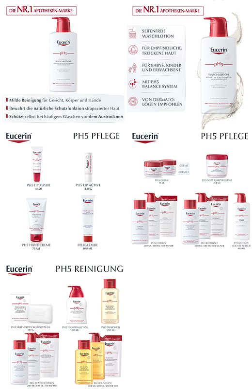 EUCERIN pH5 Waslotion Gevoelige Huid met Pompje, 400 ml