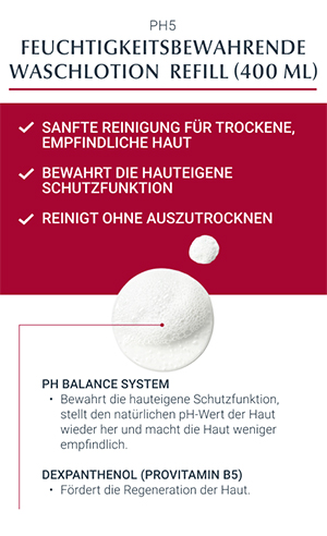 EUCERIN pH5 Waslotion Gevoelige Huid Navulling, 750 ml