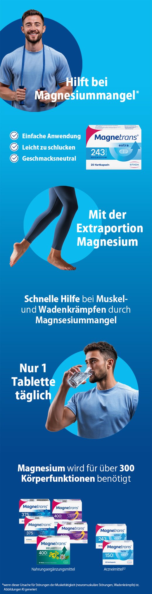 MAGNETRANS extra 243 mg harde capsules, 100 stuks