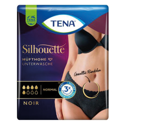 TENA SILHOUETTE normaal L noir, 9 pc