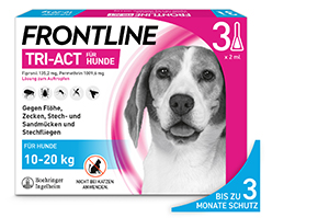 FRONTLINE Tri-Act druppeloplossing voor honden 10-20kg, 3 st