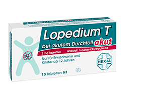 LOPEDIUM T acute voor acute diarree tabletten, 10 stuks