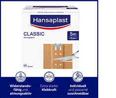 HANSAPLAST Klassiek gips 6 cmx5 m, 1 st