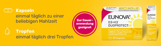 EUNOVA DuoProtect D3+K2 1.000 I.E./80 μg Kps.Combi, 2X90 St