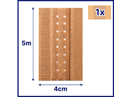 HANSAPLAST Klassiek gips 4 cmx5 m, 1 st