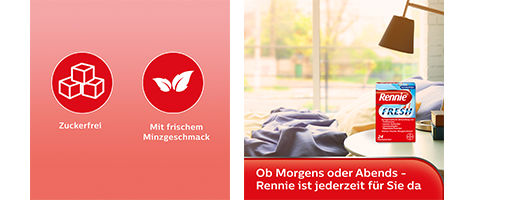 RENNIE FRESH Kauwtabletten, 24 stuks